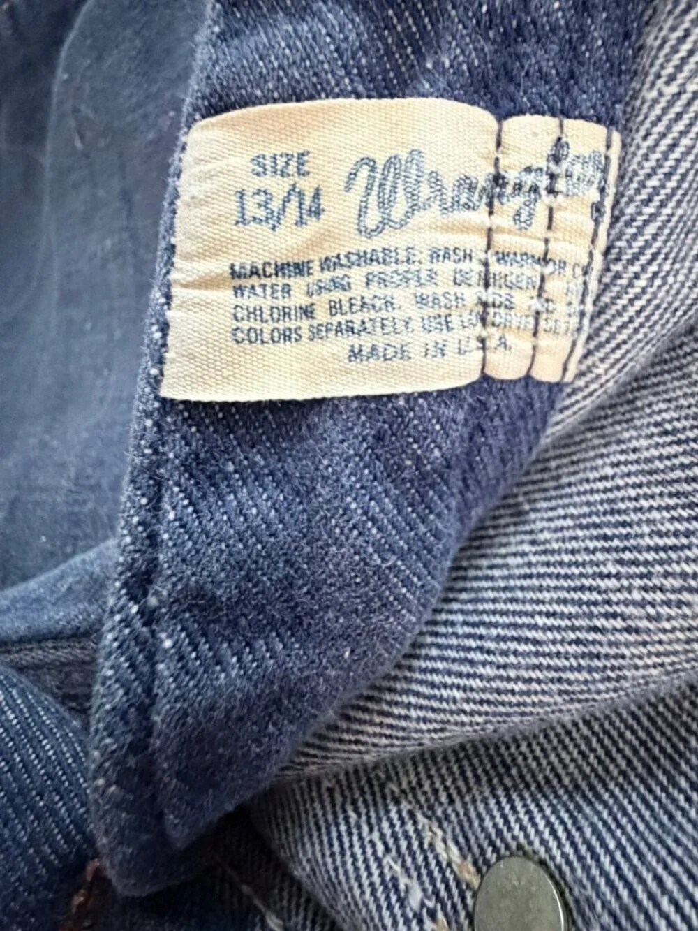 Vintage Wrangler USA 70s 80s High Rise Cutoff Shorts 23” Waist Western 13/14